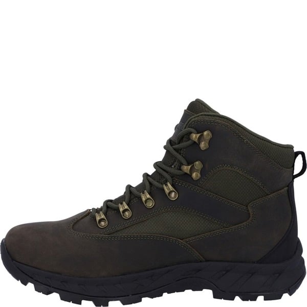 Hi-Tec Mens Euro Trail Walking Boots - Khaki Green