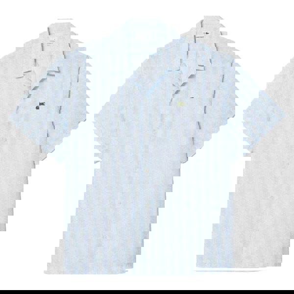 Lacoste Mens Relaxed Fit Short-Sleeved Shirt - Light Blue - 