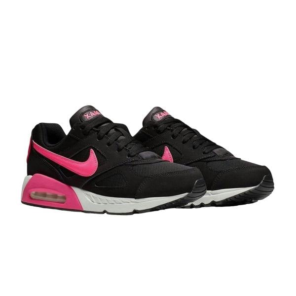 Nike Girls Air Max Ivo Leather Trainers - Black/Pink - 