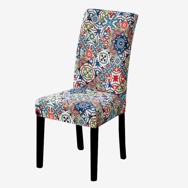 Anyseat Chair Cover Tile Pattern Design with Anti-Dirt and Elastic Material for Dining Room Kitchen Wedding Hotel Banquet Restaurant
