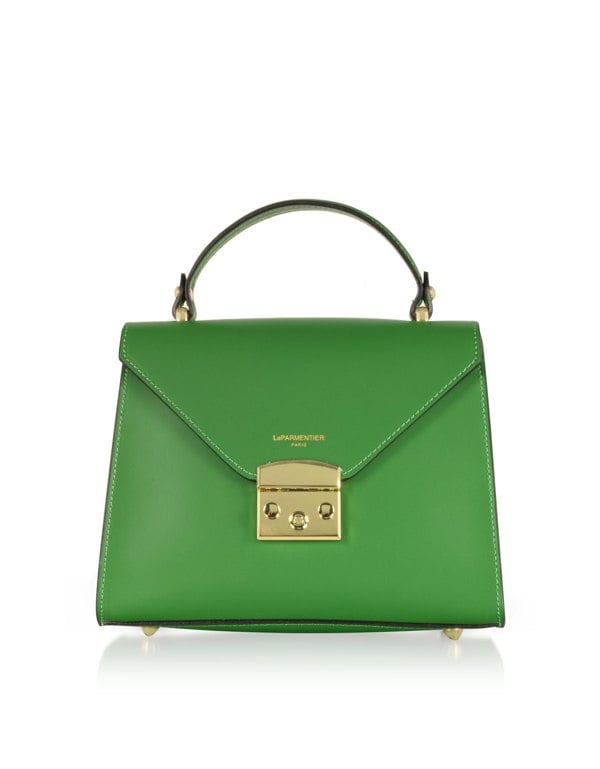 Le Parmentier Peggy Top Handle Satchel Bag - Green