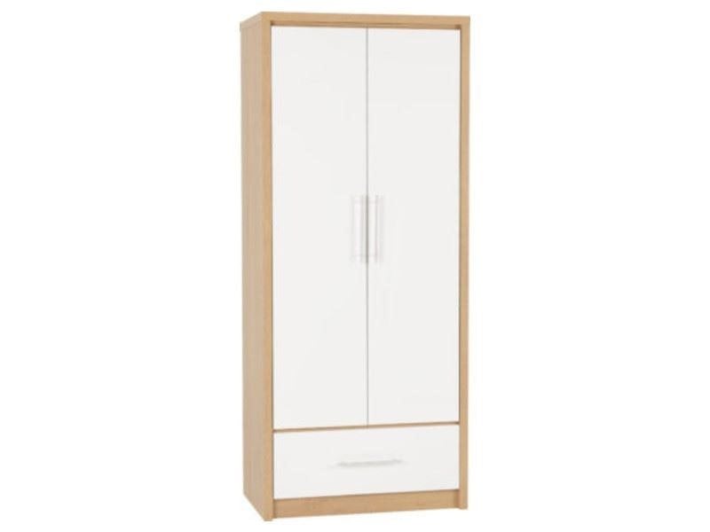 Seconique Seville 2 Door 1 Drawer Double Wardrobe