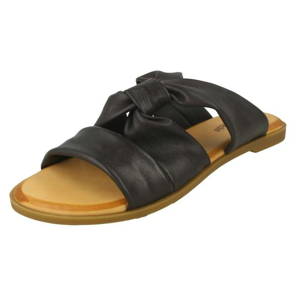 Leather Collection Ladies Leather Collection Strappy Mules F00197