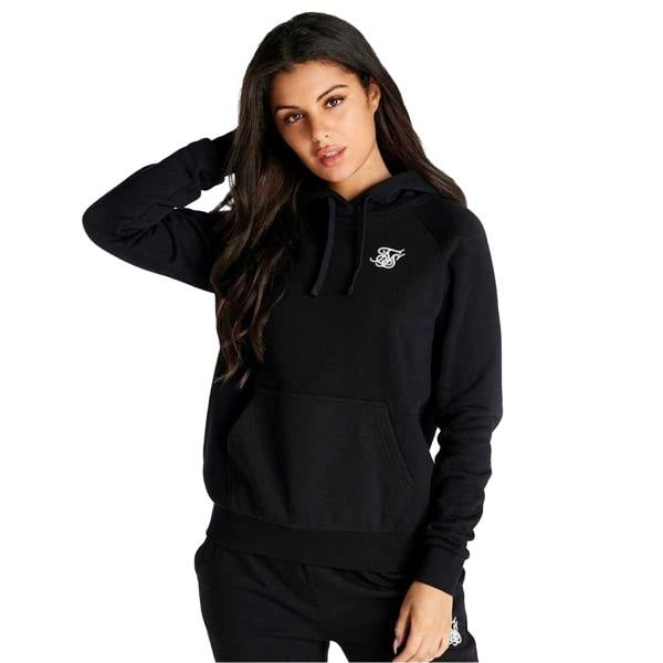 SikSilk Womens/Ladies Regular Pullover Hoodie - Black - 