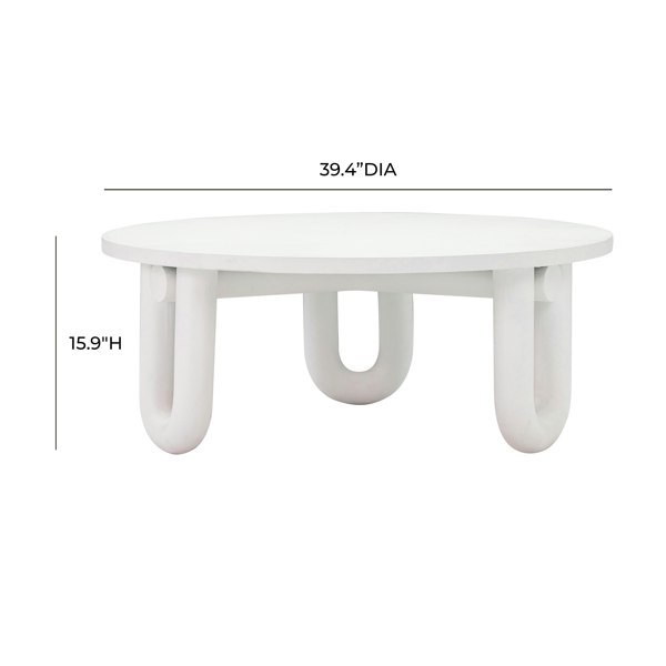 Furniture Edit Tildy Concrete Coffee Table - UK