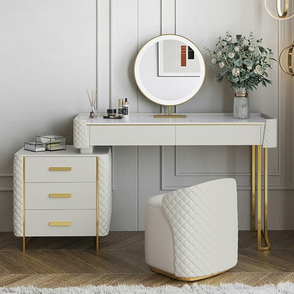 Joshua Dressing Table, White-Weilai Concept-Weilai Concept