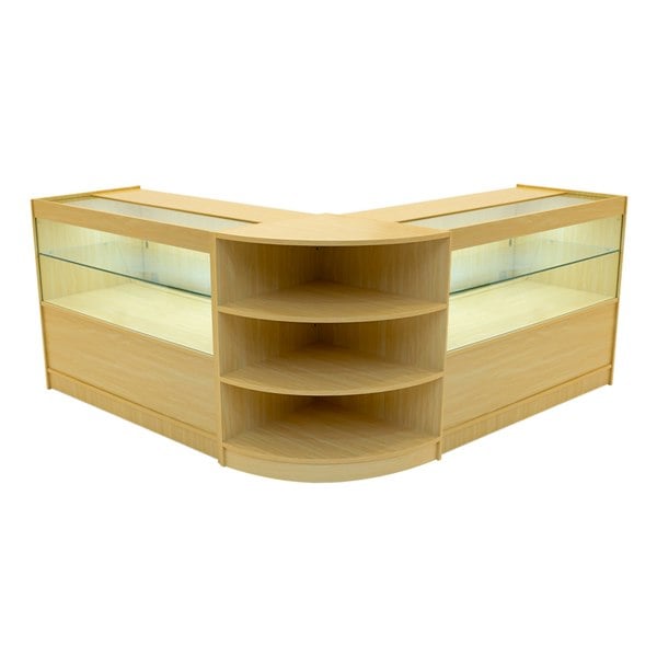 Monstershop Andromeda LED Shop Counter Set LM60 & 2 x C1200 - Maple