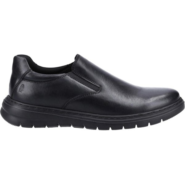 Hush Puppies Trent Leather Men's Black Slip-On Shoes