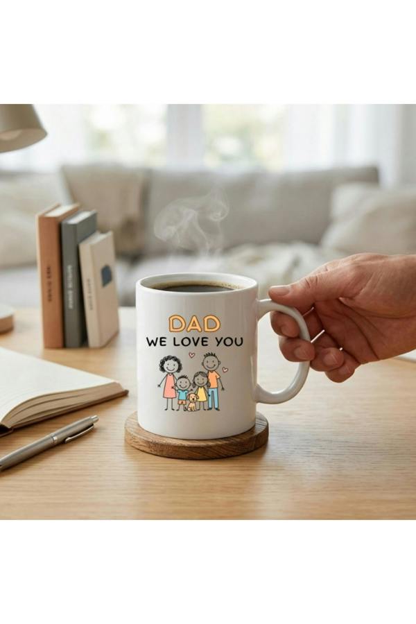 Dyzi Dad We Love You Mug Ceramic Coffee Cup