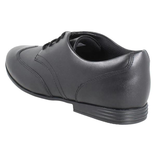 Clarks Girls Clarks Wingtip Lace Up School Shoes Finja Wing
