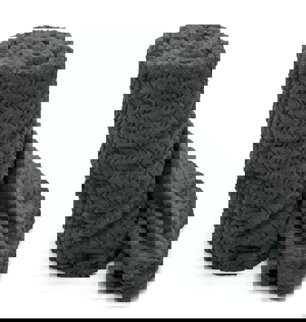 Velosso Moda Ribbed Chevron Super Soft Blanket - 150cm x 200cm
