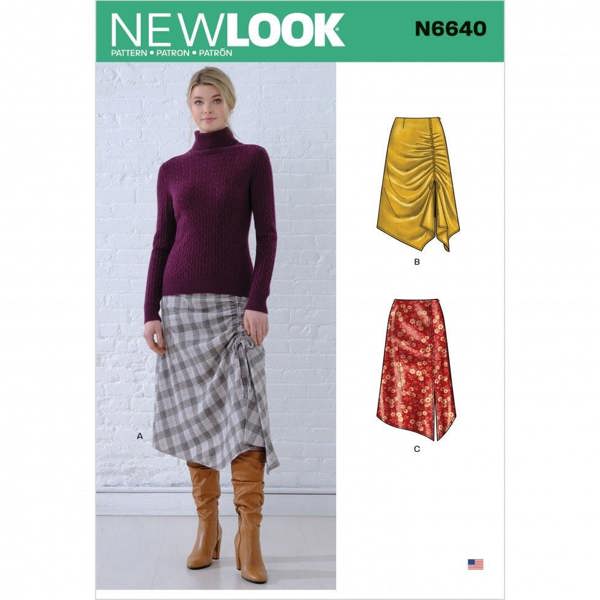New Look Sewing Pattern 6640, Skirts for Women, A (8-10-12-14-16-18-20) - Intermediate
