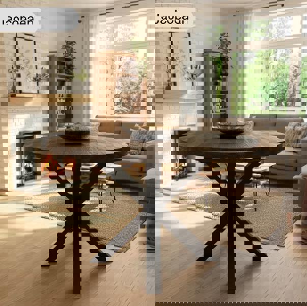 TRL Furniture Sleek and Slender Round&nbsp;Dining Table