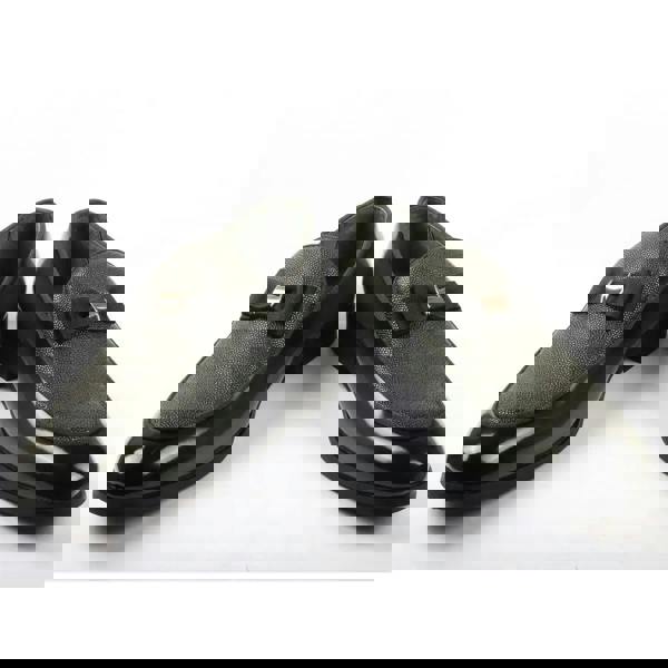 Dolcetto Men’s Textured Front Iconic Buckle Bow Loafers