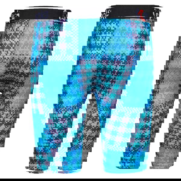 Kecks Cyan Plaid Mens Boxer Shorts