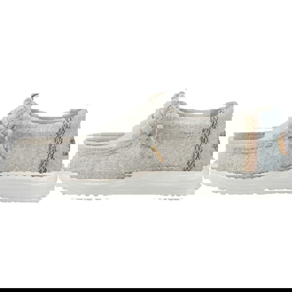 HEYDUDE Wally Jute Jute Men's Stone Grey/Iceberg Green Moccasins Shoes
