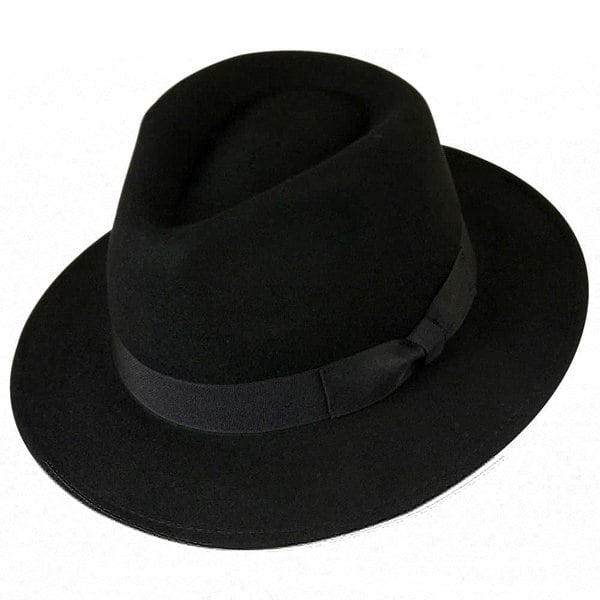 Gamble & Gunn Black Felt Fedora