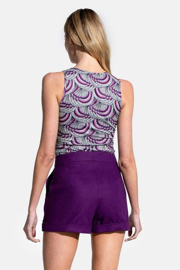 HotSquash Linen Tailored Shorts with Pocket