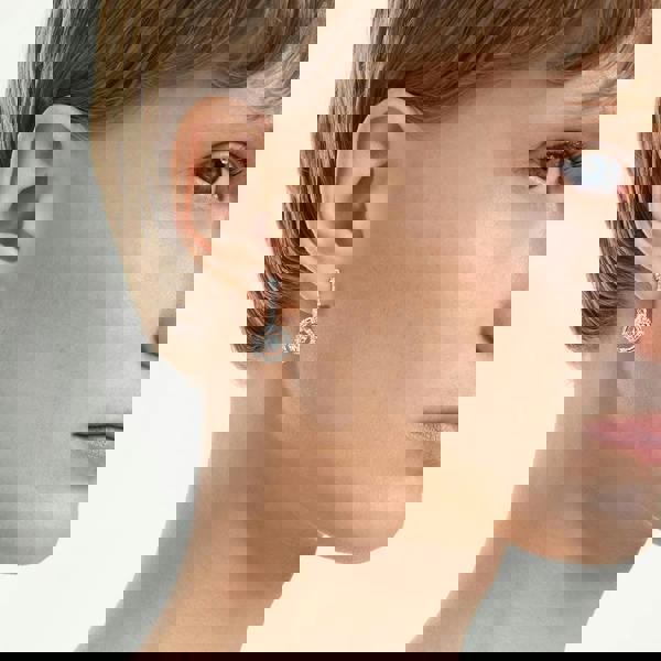 Swarovski Constella Rhodium Plated Dancing Stone Earrings 5738194