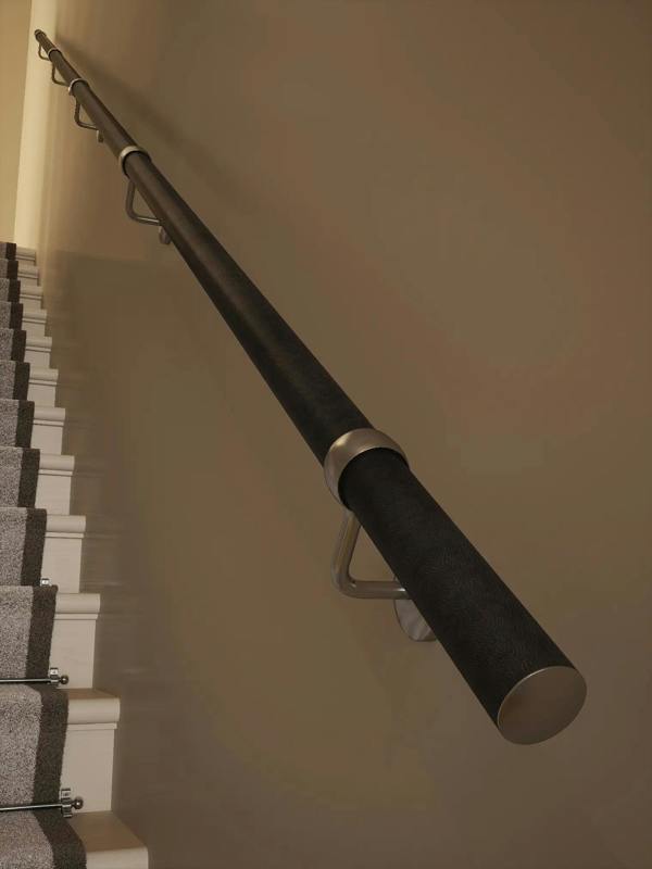 Enville Charcoal Straight Flight Handrail
