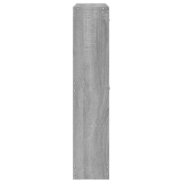 Berkfield Shoe Cabinet Grey Sonoma 59x17x81 cm Engineered Wood