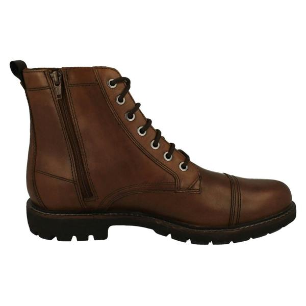 Clarks Mens Clarks Dual Fastening Ankle Boots Batcombe Cap