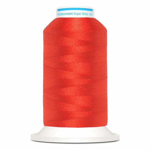 Gutermann Super Brite Polyester 40 Embroidery Thread 1000m Polyester Thread Suitable For Embroidery