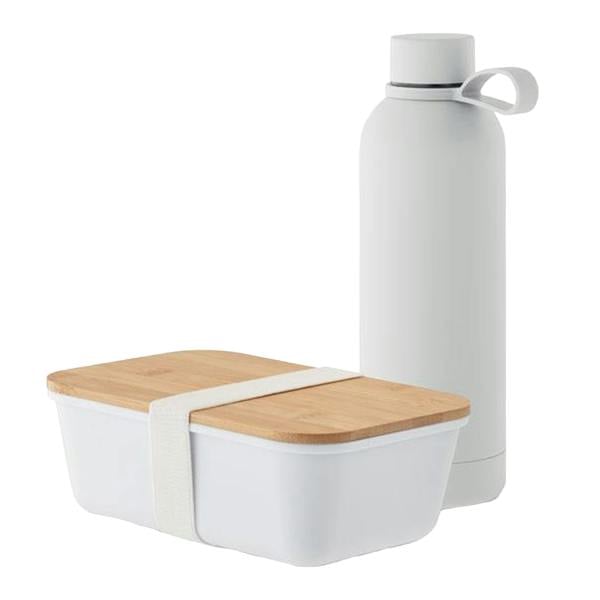 MidOcean Emerald Lunch Box & Bottle Set - White - 