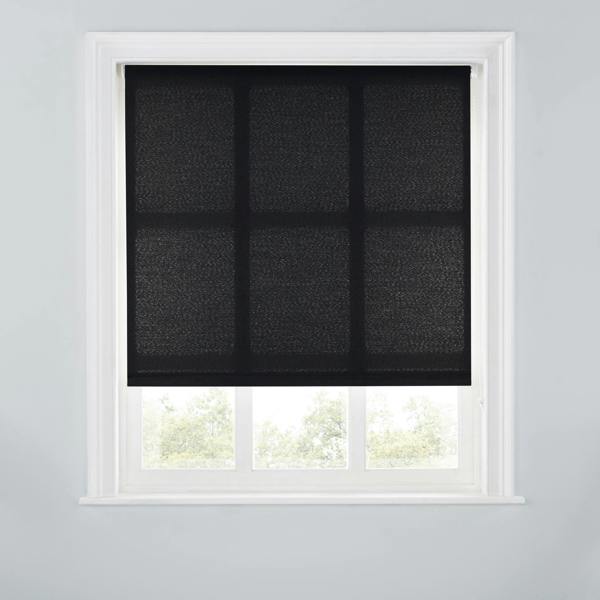 A.Unique Home Trimmable Daylight Roller Blind - 4FT - BLACK - 120cm(W) x 170cm(L)