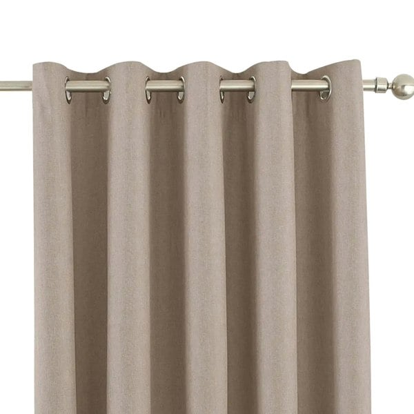 Riva Home Eclipse Blackout Eyelet Curtains - Natural