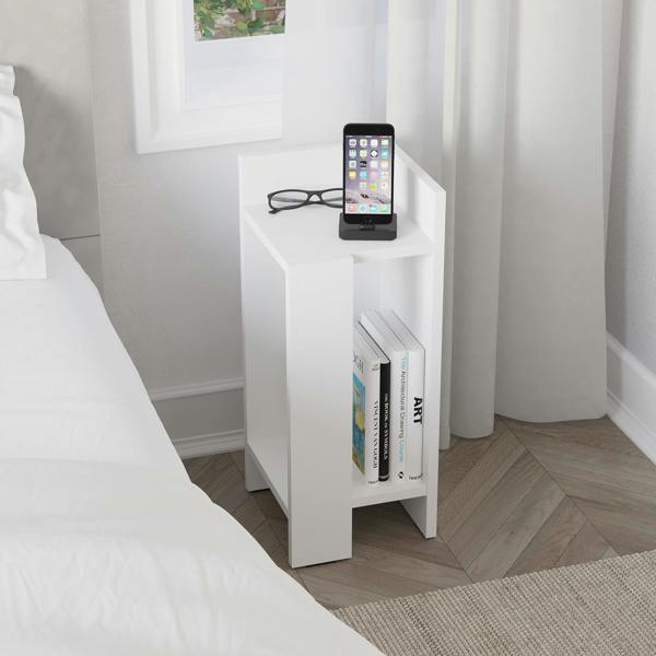 Decortie Elos Modern Narrow Bedside Table Right Module 25x25x60cm