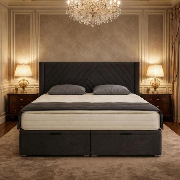 Great British Beds Belfast Winged Divan Ottoman Bed