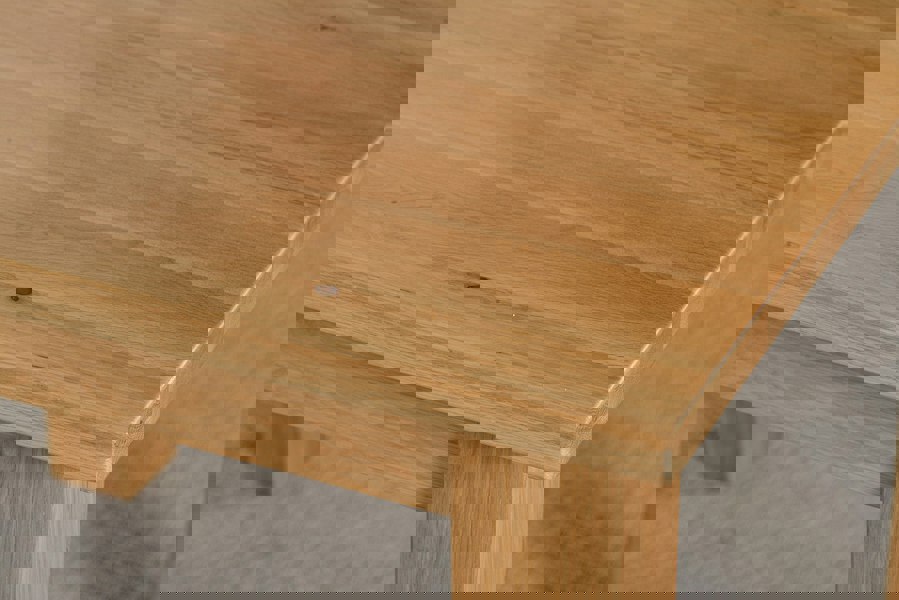 That's Furniture Oslo Minimalist Solid Oak Dining Table - 90cm