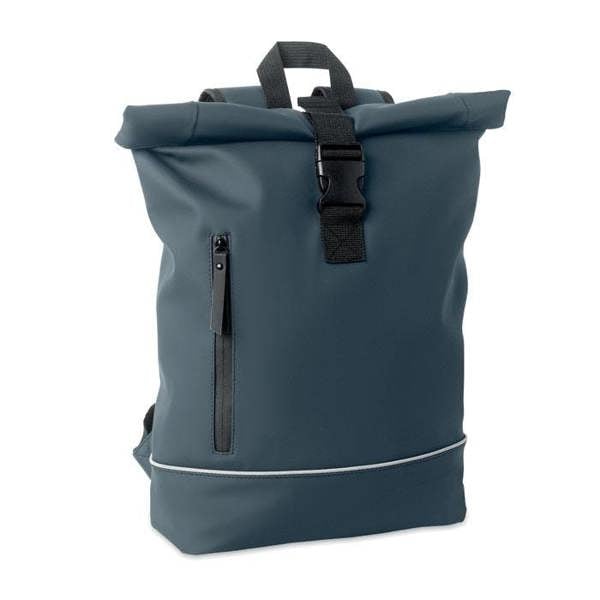 MidOcean Laptosa Roll Top PU Laptop Backpack - French Navy - 