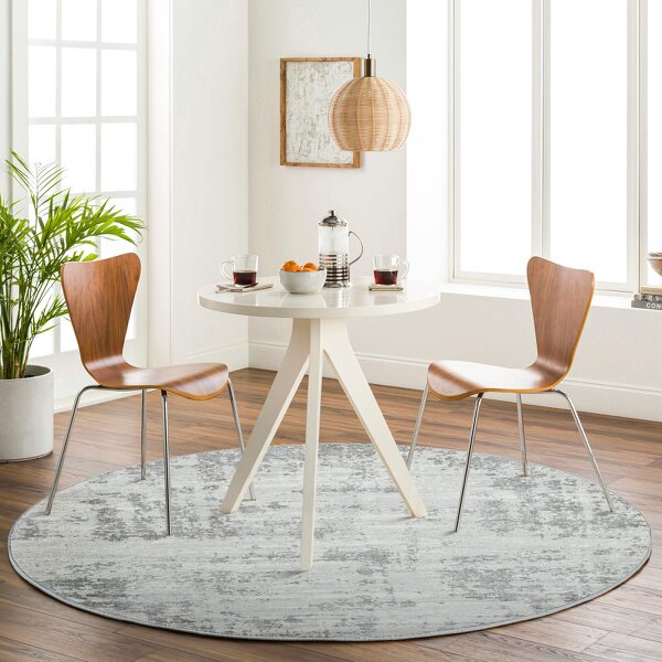 Livabliss Monaco MOC2311 Abstract Grey Ivory Modern Marble Rug