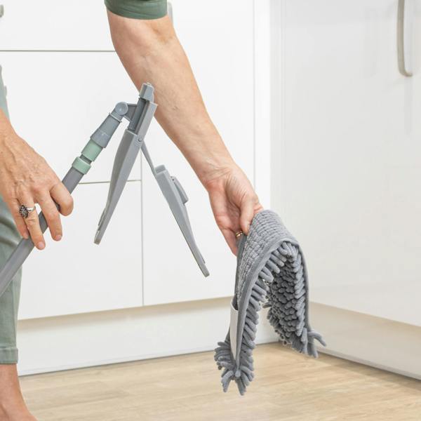 JVL Chenille Mop Replacement Cleaning Pad - Grey x 2
