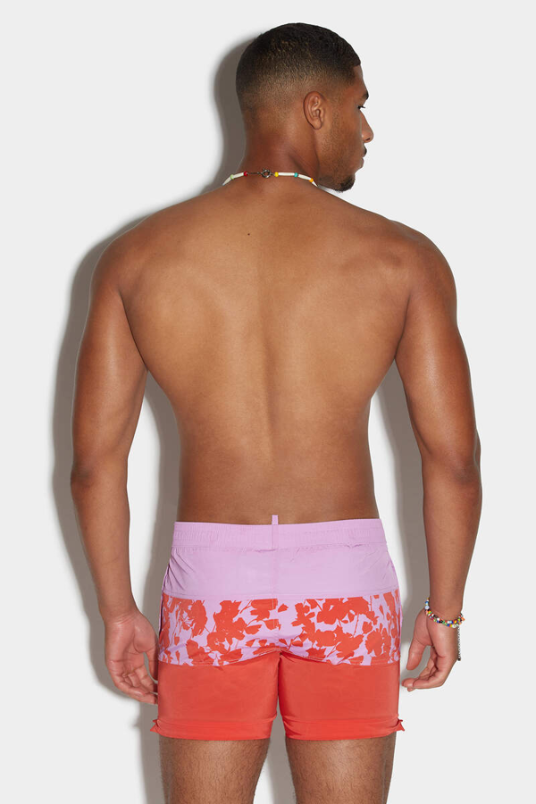 Dsquared2 Floral Design Swim Shorts - Pink