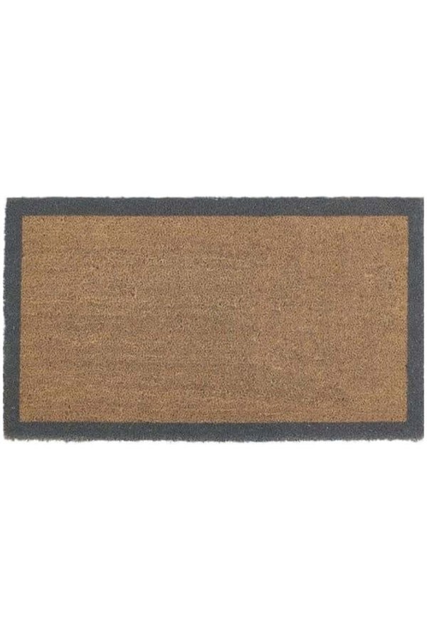 The Rugs Eco-Friendly Brown & Grey Coir Outdoor Mat