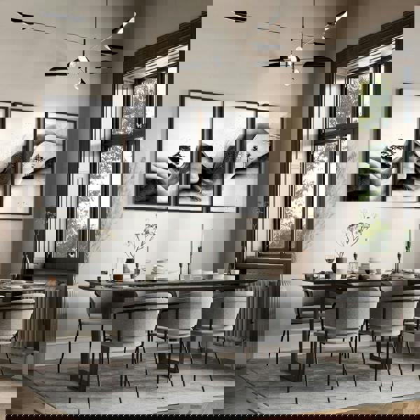 Modern Wall Art Living Room | Set of 3 Asian Inspired Wall art Prints