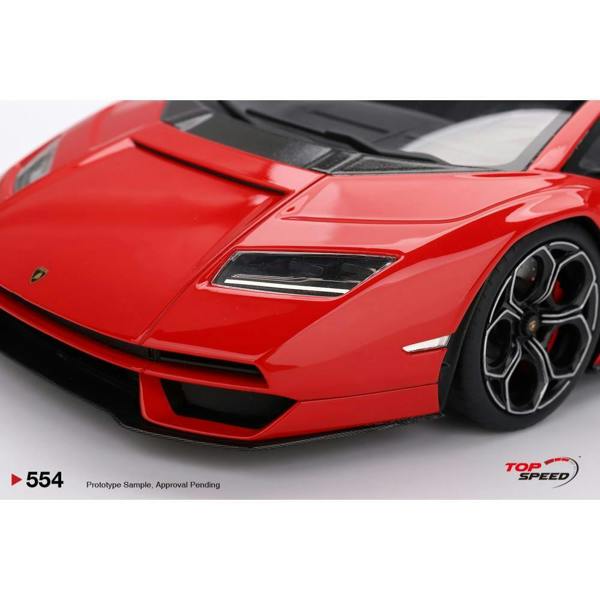 MCSlots Lamborghini Countach PLI 800-4 Rosso Mars 1:18 Scale Topspeed TS0554