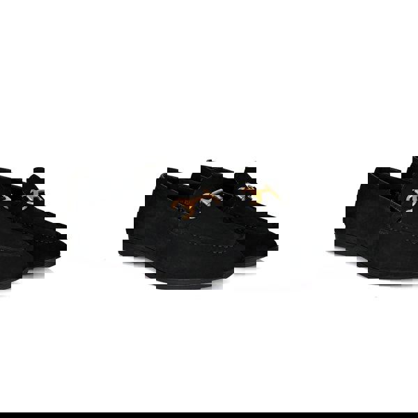 Lorenzo Suede Loafers - Black