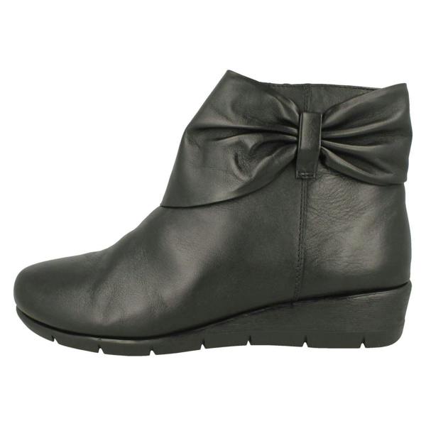 Padders Ladies Padders Bow Detailed Ankle Boots Cedar