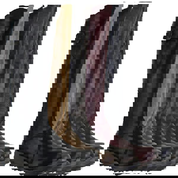 Fly London Mol 2 Womens Zip-Up Leather Wedged Knee High Leg Boots