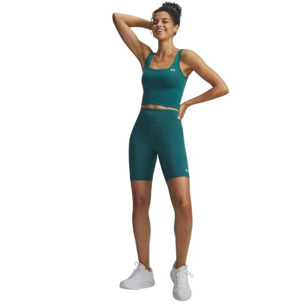 Under Armour Womens/Ladies Motion Performance High Waist Shorts - Green - 