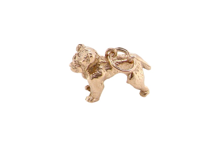  9 carat gold bulldog charm