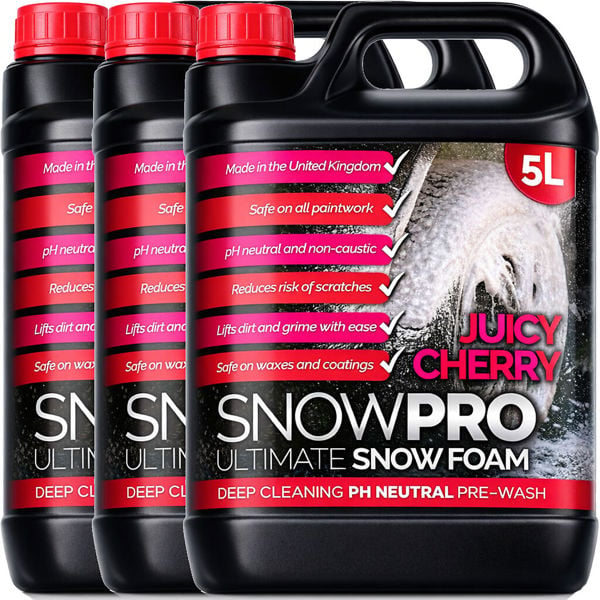 SnowPro Snow Foam Shampoo Car Wash 15L Soap pH Neutral Vehicle Cleaning Detailing Pre Wash Cherry Fragrance