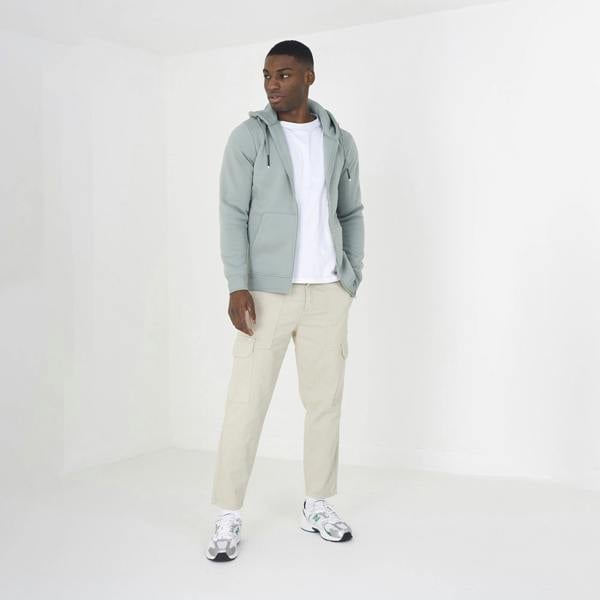 Brave Soul Light Green Zip Through Hoodie - Light Green Image 3