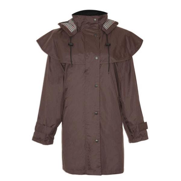 Brown Champion Windsor Ladies waterproof coat with cotton lining