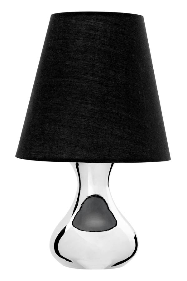 Nell Black Fabric Shade Table Lamp