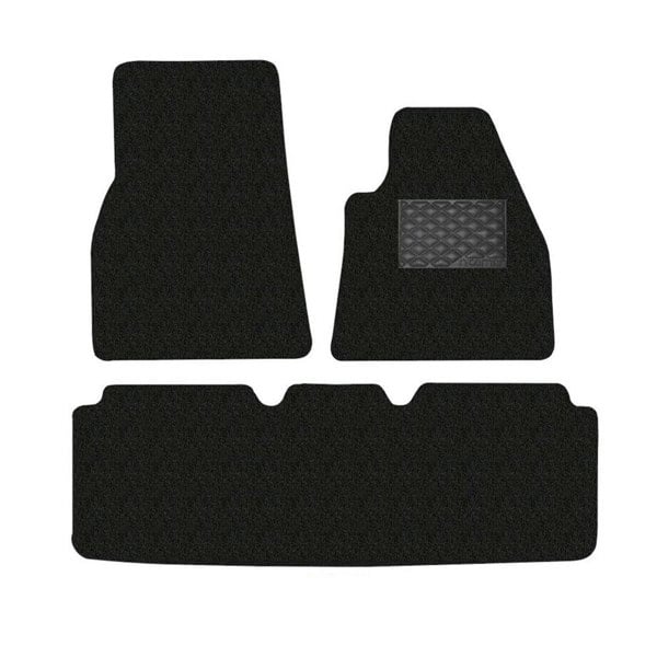 Oseasons Tesla Model S 3-Piece GECKO Car Mat Set in Black